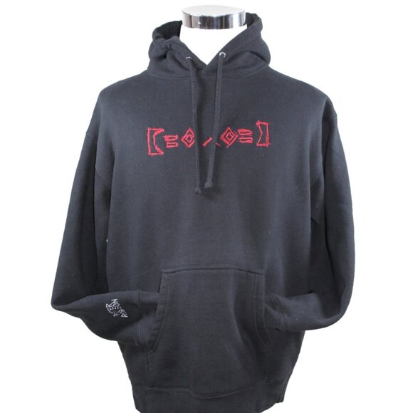 Porter Robinson Nurture Kaomoji Hoodie Large EDM DJ Black Comfort - Picture 1 of 7